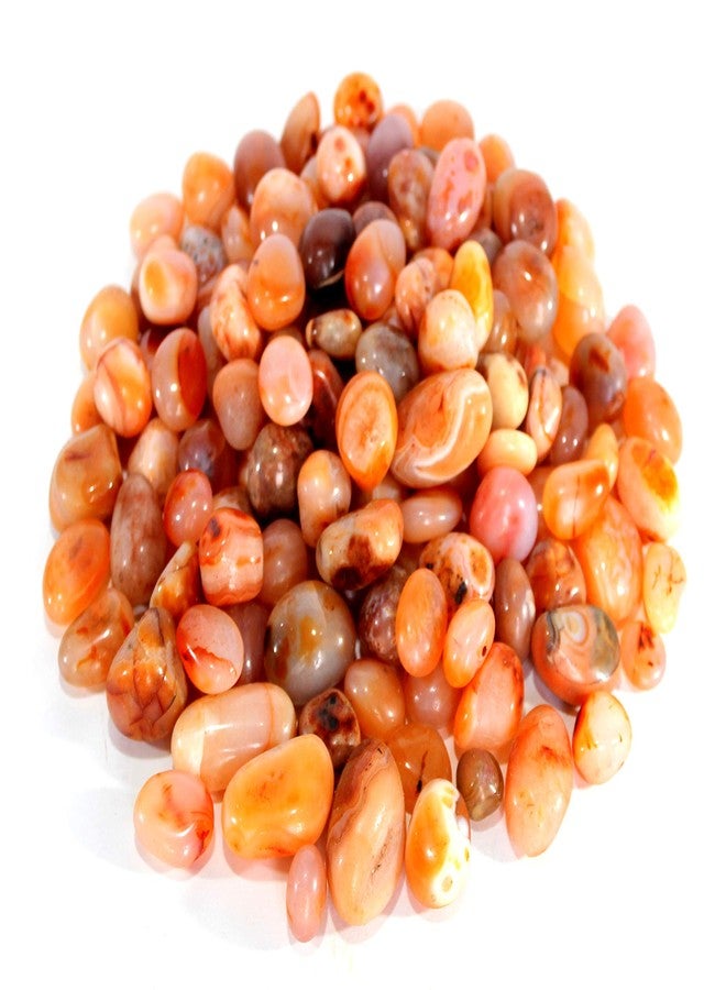 eSplanade Pebbles | Natural Orange Onyx Stones | Polished Glossy Home Decorative | Garden/Table/Aquarium Vase Fillers Stone (1, Kilograms) - Image 2
